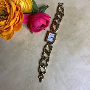 Tali Gold-Tone Link Wrist Watch